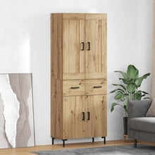 Highboard Artisan Eiken 69,5 x 34 x 180 cm Bewerkt hout