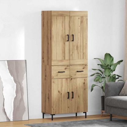 Highboard Artisan Eiken 69,5 x 34 x 180 cm Bewerkt hout