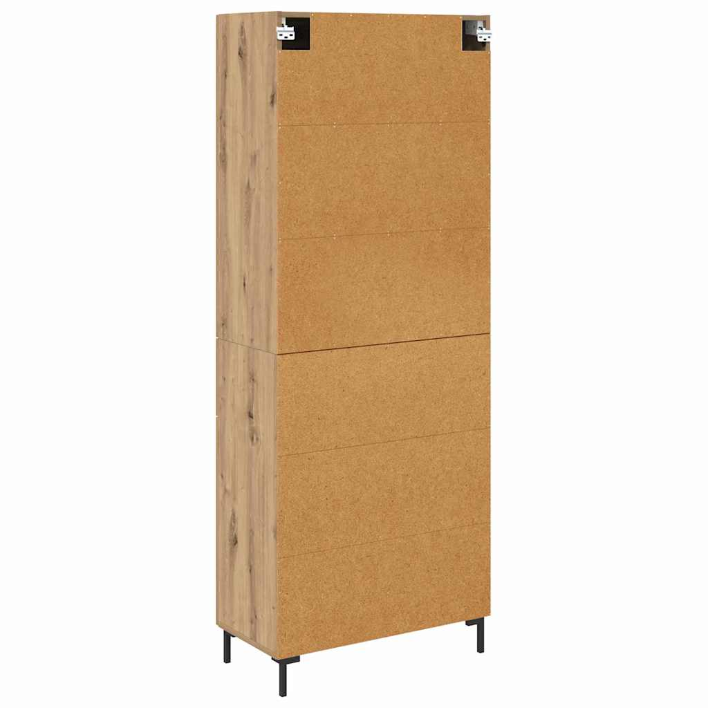 Highboard Artisan Eiken 69,5 x 34 x 180 cm Bewerkt hout
