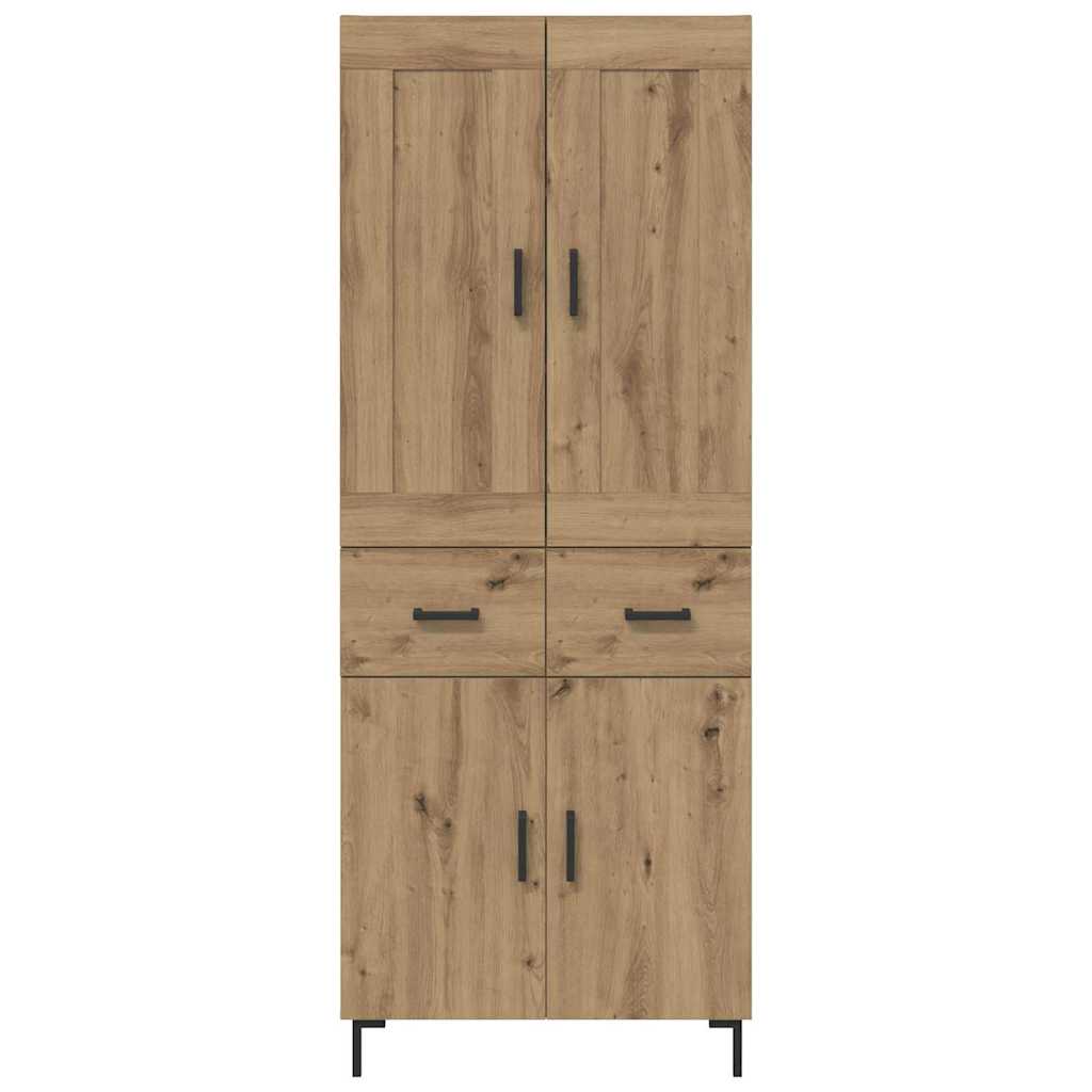 Highboard Artisan Eiken 69,5 x 34 x 180 cm Bewerkt hout