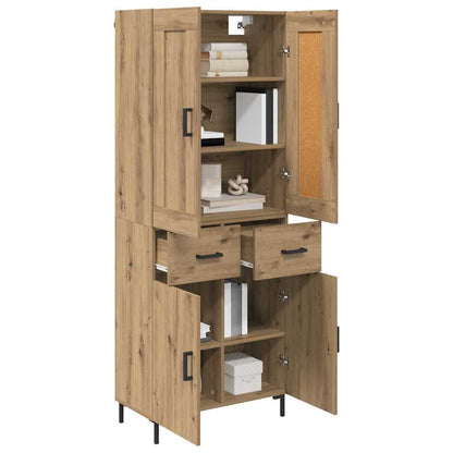 Highboard Artisan Eiken 69,5 x 34 x 180 cm Bewerkt hout