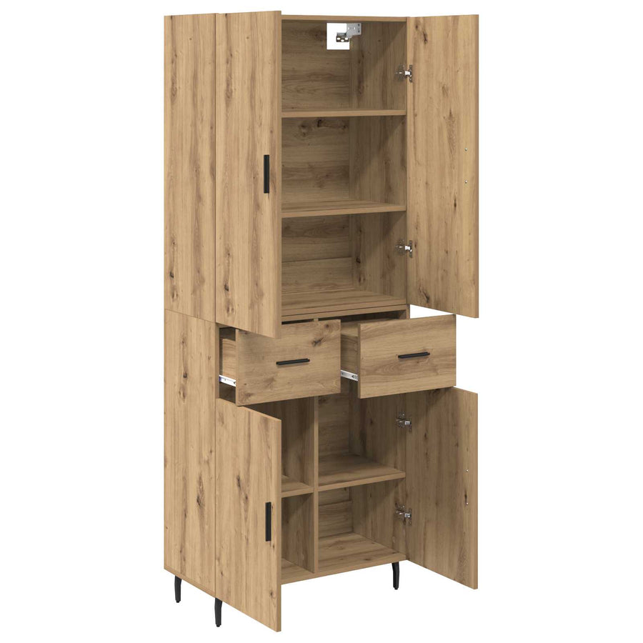 Hoge kast met lade Artisan Eiken 69,5 x 34 x 180 cm