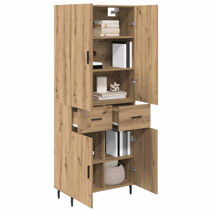Hoge kast met lade Artisan Eiken 69,5 x 34 x 180 cm