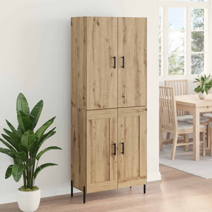 Highboard Artisan Eiken 69,5 x 34 x 180 cm Bewerkt hout