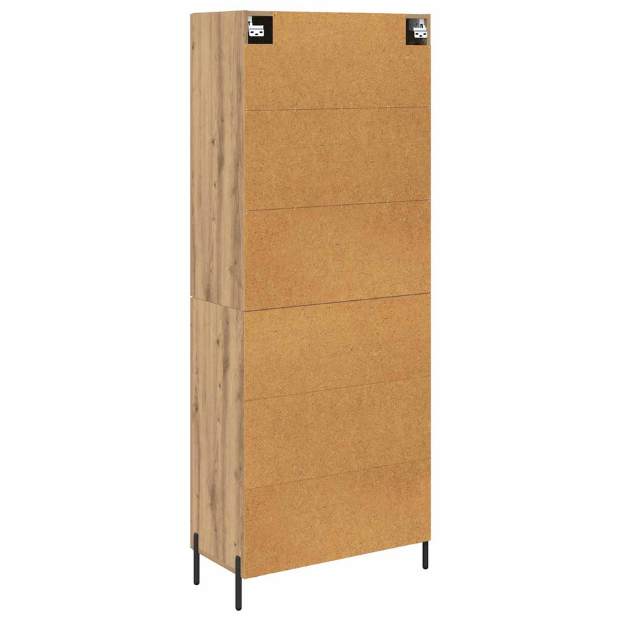 Highboard Artisan Eiken 69,5 x 34 x 180 cm Bewerkt hout