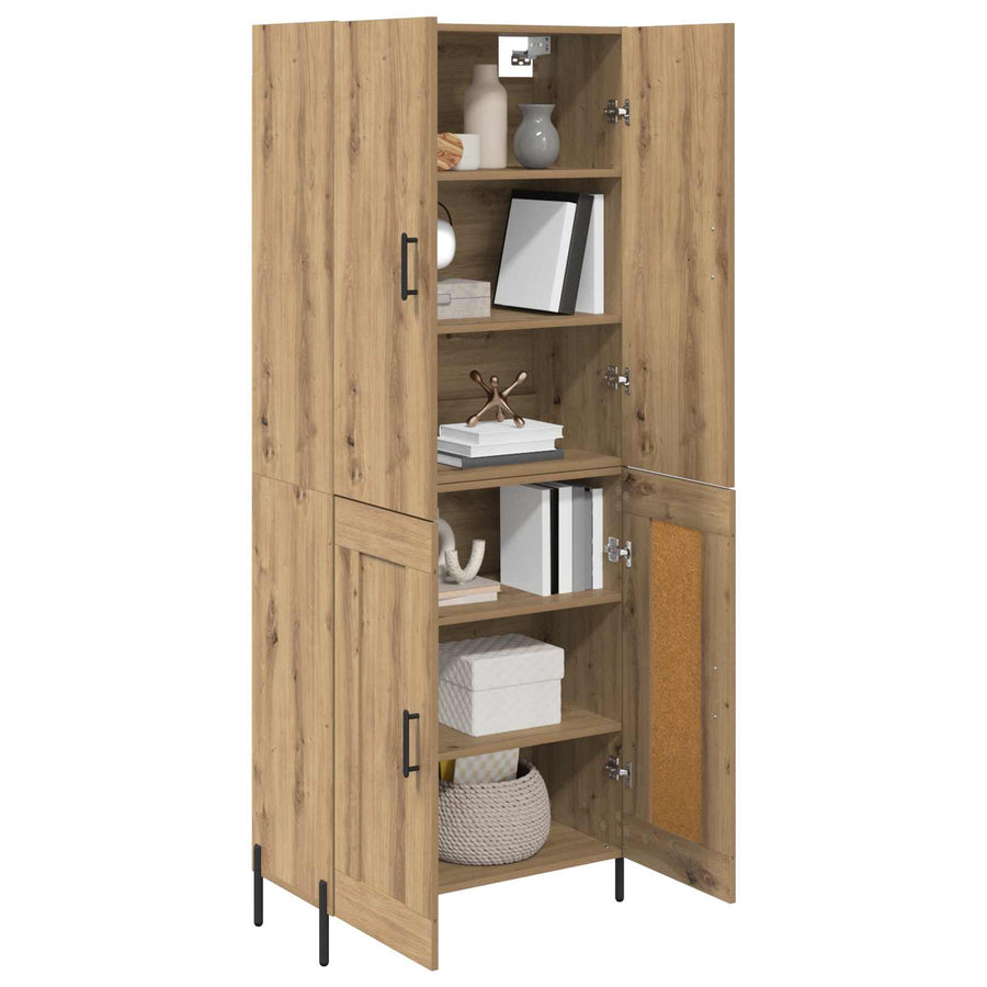 Highboard Artisan Eiken 69,5 x 34 x 180 cm Bewerkt hout
