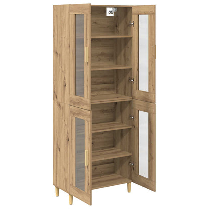 Hoge kast Artisan Eiken 69,5 x 34 x 180 cm Bewerkt hout