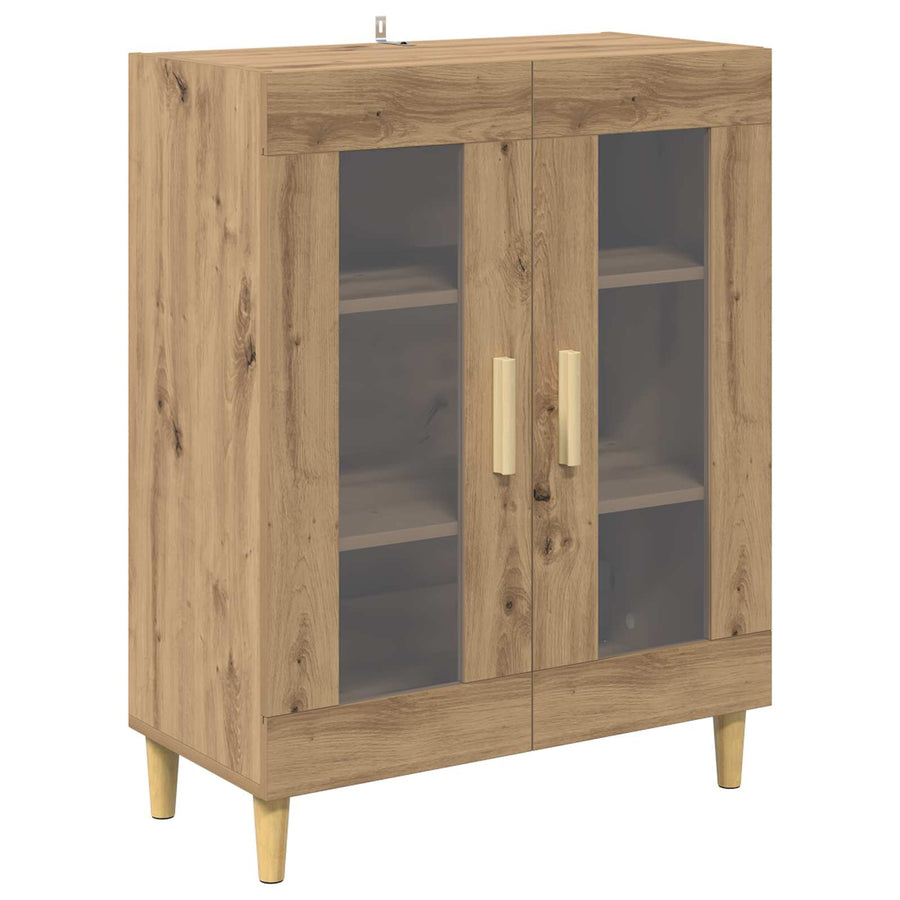 Hoge kast Artisan Eiken 69,5 x 34 x 180 cm Bewerkt hout