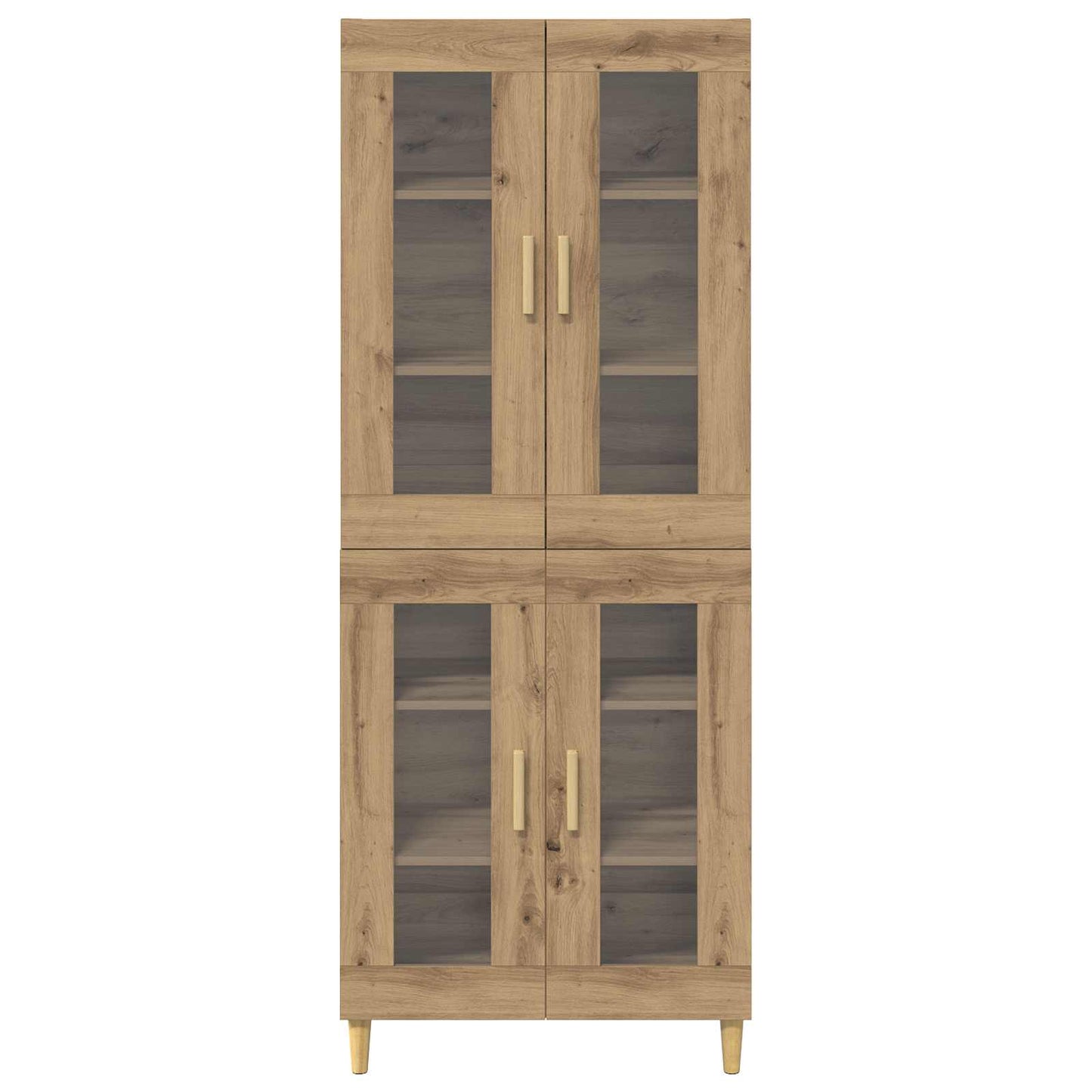 Hoge kast Artisan Eiken 69,5 x 34 x 180 cm Bewerkt hout