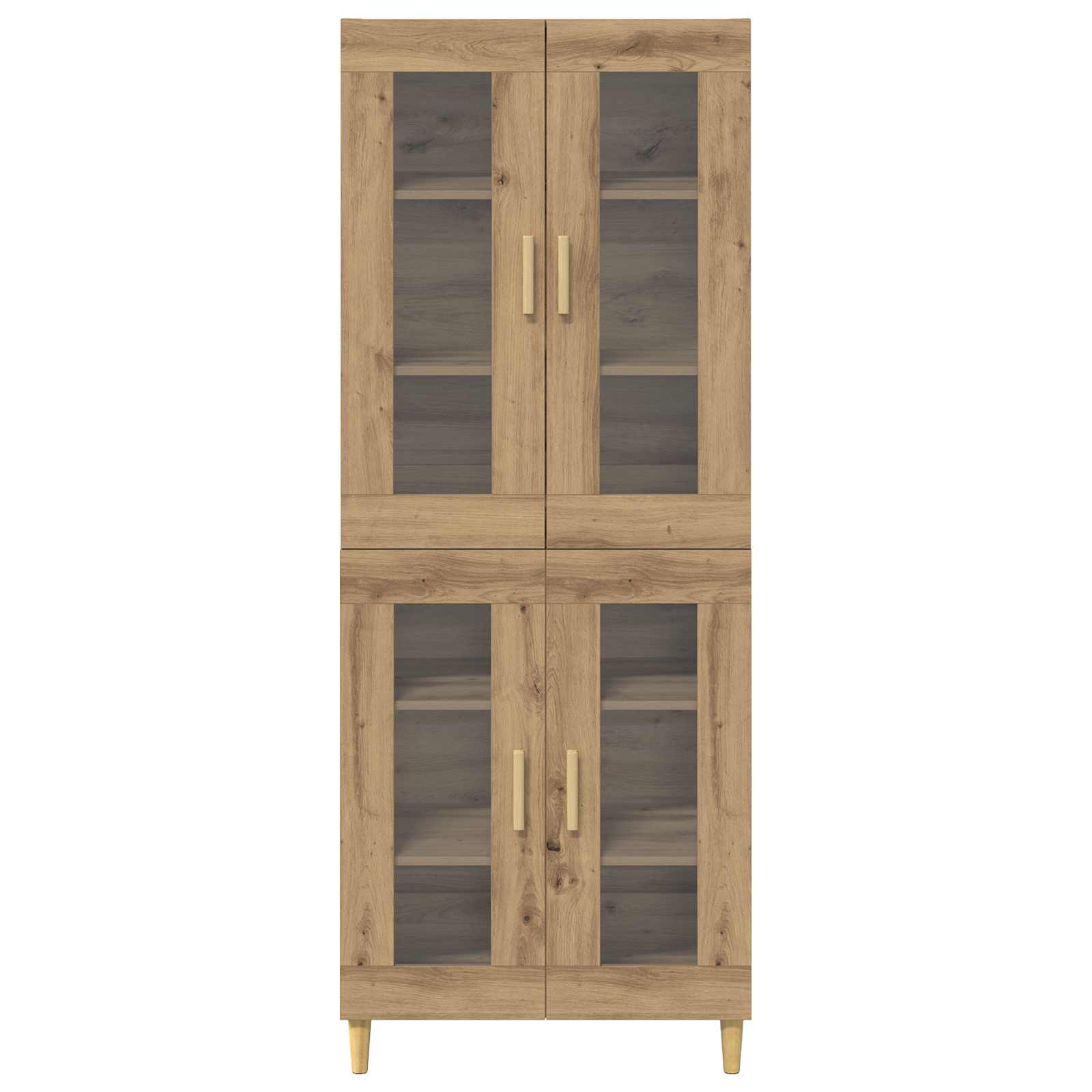 Hoge kast Artisan Eiken 69,5 x 34 x 180 cm Bewerkt hout