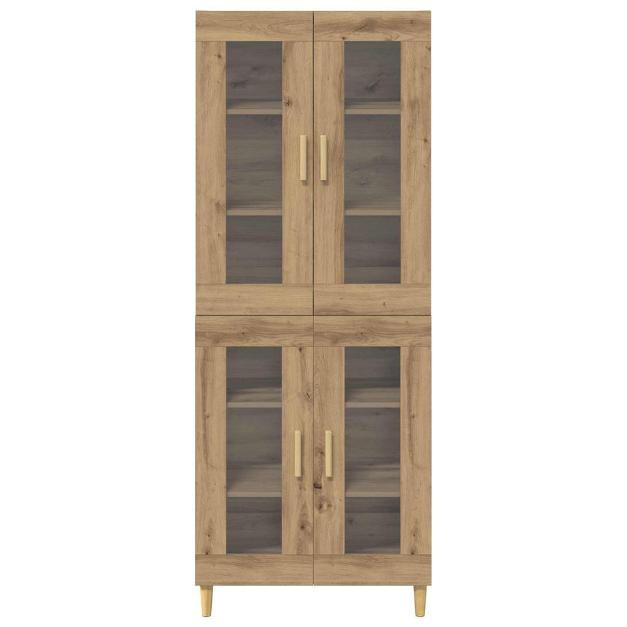 Hoge kast Artisan Eiken 69,5 x 34 x 180 cm Bewerkt hout