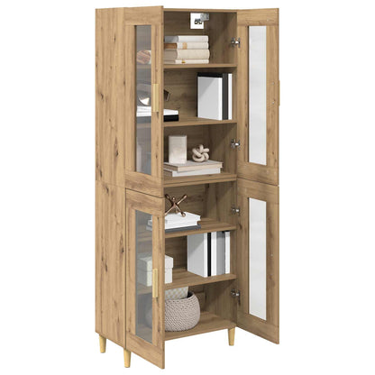 Hoge kast Artisan Eiken 69,5 x 34 x 180 cm Bewerkt hout