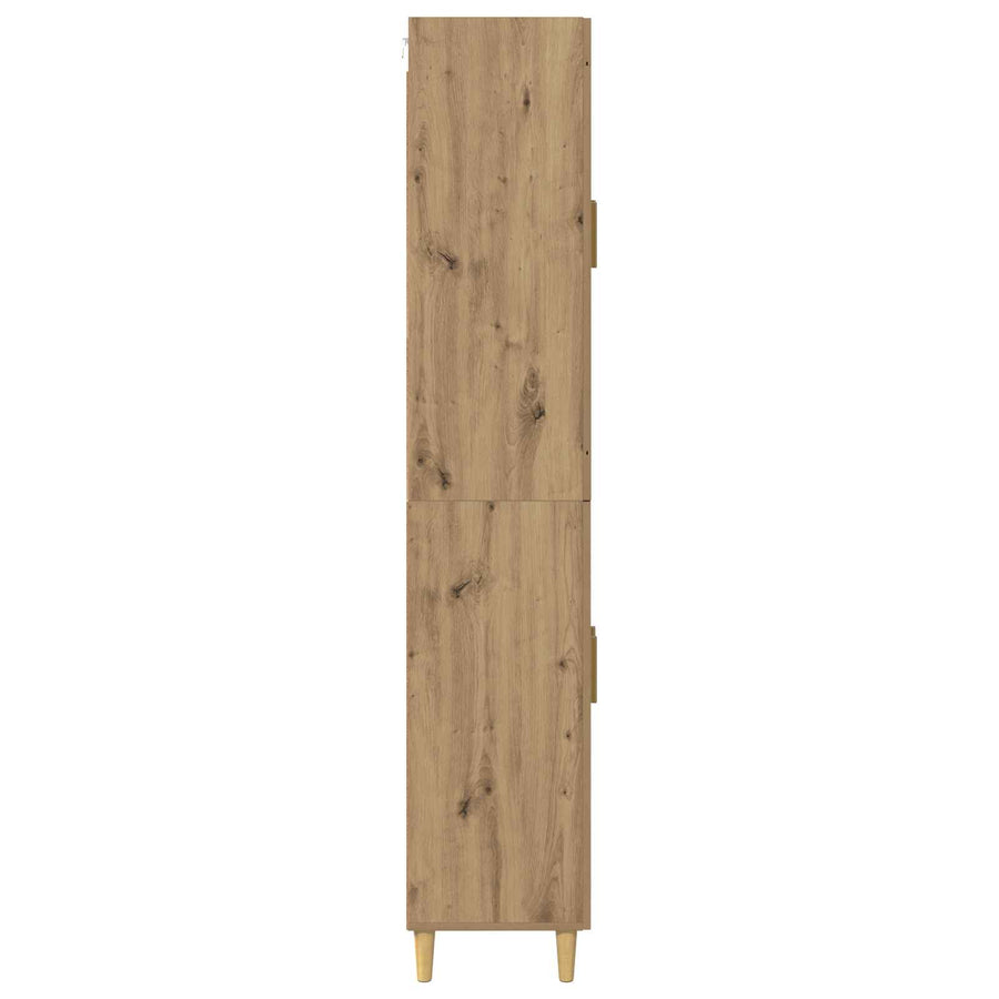 Hoge kast Artisan Eiken 69,5 x 34 x 180 cm Bewerkt hout