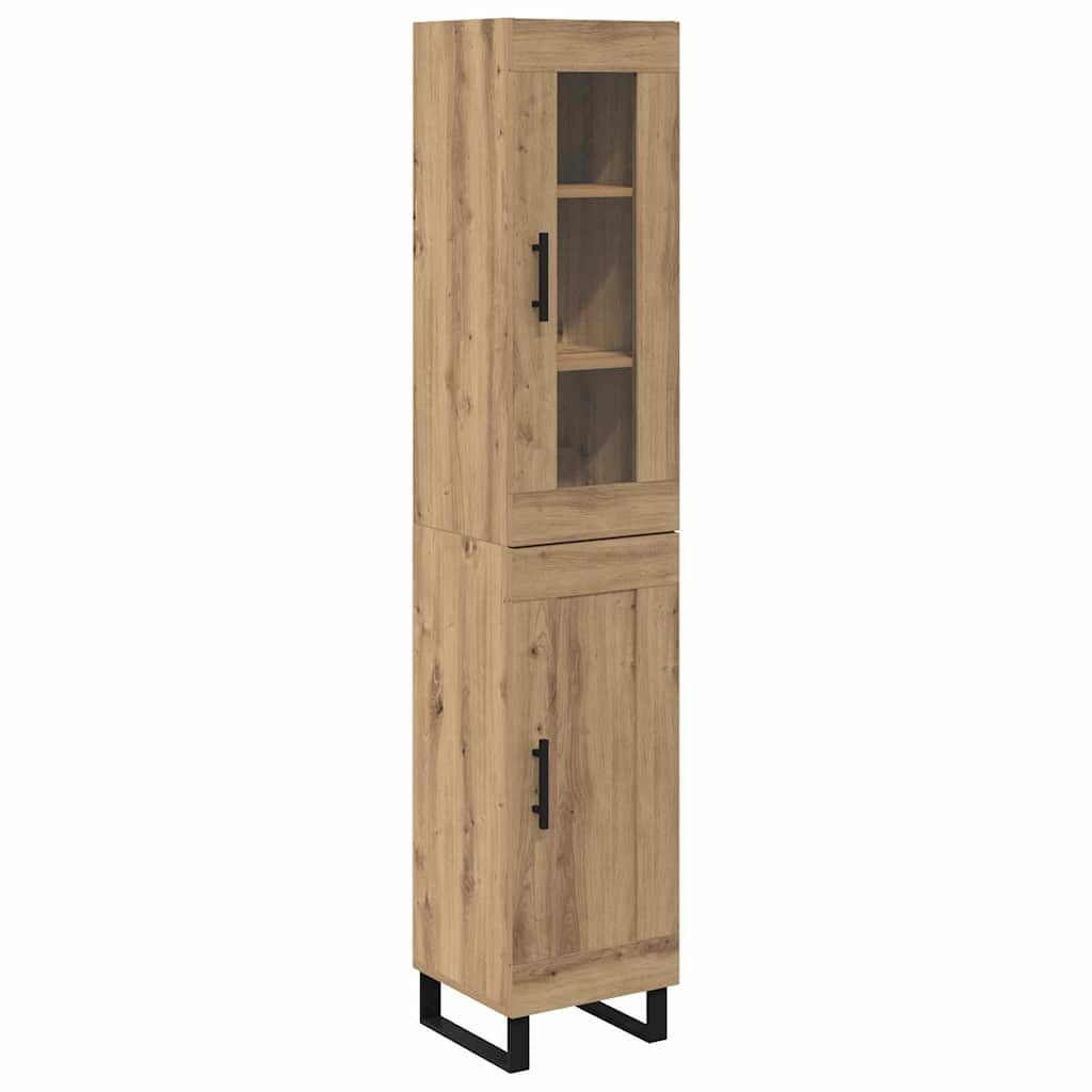 Highboard Artisan Eiken 69,5 x 34 x 180 cm Bewerkt hout