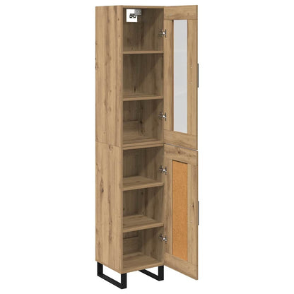 Highboard Artisan Eiken 69,5 x 34 x 180 cm Bewerkt hout