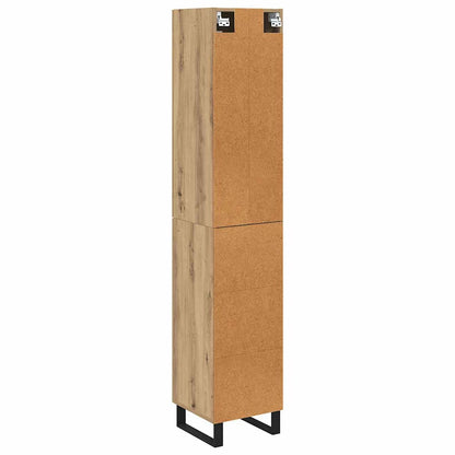 Highboard Artisan Eiken 69,5 x 34 x 180 cm Bewerkt hout