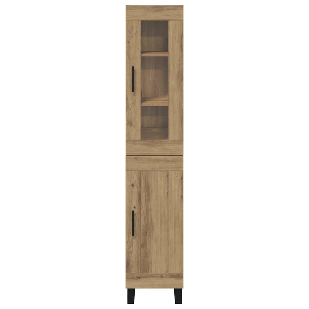 Highboard Artisan Eiken 69,5 x 34 x 180 cm Bewerkt hout