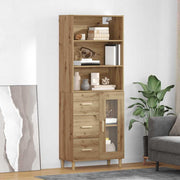 Hoge kast Artisan Eiken 69,5x32,5x180 cm bewerkt hout