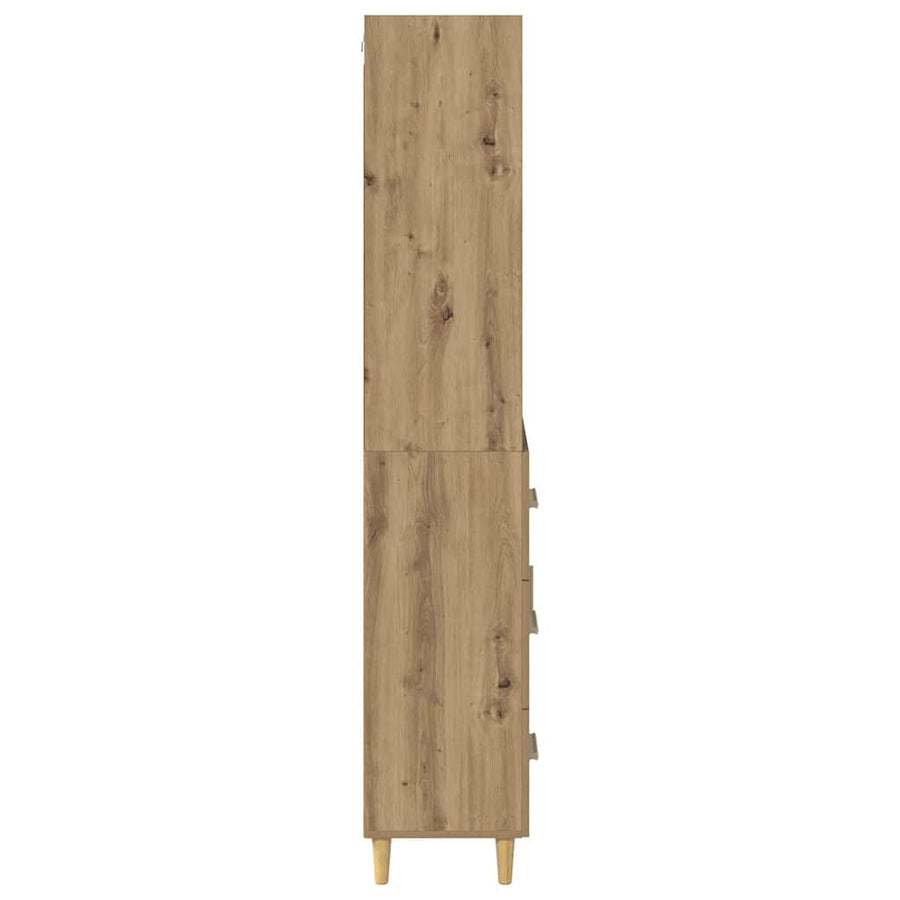 Hoge kast Artisan Eiken 69,5 x 32,5 x 180 cm Bewerkt hout