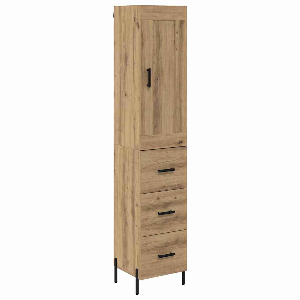 Highboard Artisan Eiken 34,5 x 34 x 180 cm Bewerkt hout