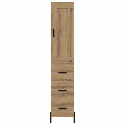 Highboard Artisan Eiken 34,5 x 34 x 180 cm Bewerkt hout
