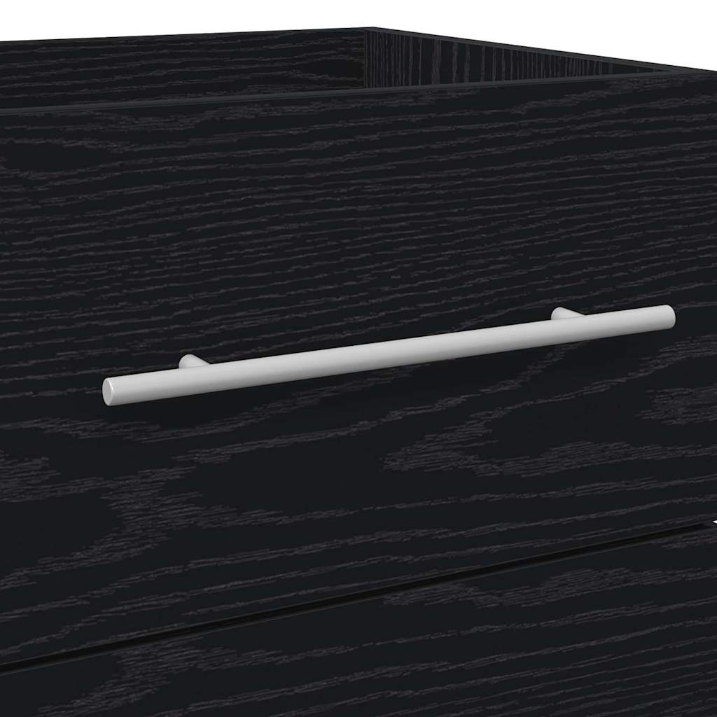 Badkamertenk te kast met lade Zwart Eiken 41 x 38,5 x 48 cm