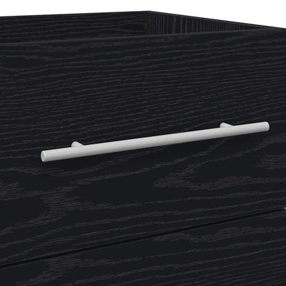 Badkamertenk te kast met lade Zwart Eiken 41 x 38,5 x 48 cm