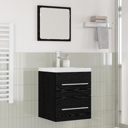 Badkamertenk te kast met lade Zwart Eiken 41 x 38,5 x 48 cm