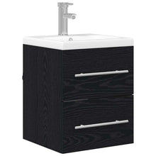 Badkamertenk te kast met lade Zwart Eiken 41 x 38,5 x 48 cm