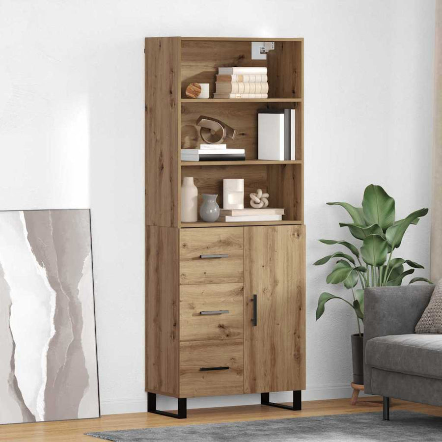 Hoge kast met lade Artisan Eiken 69,5 x 34 x 180 cm