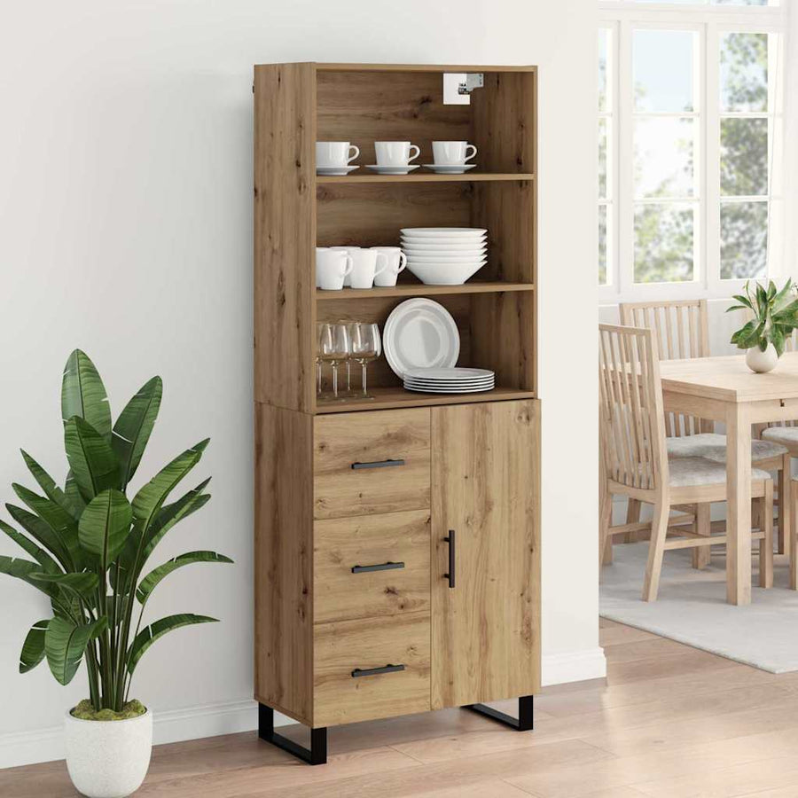 Hoge kast met lade Artisan Eiken 69,5 x 34 x 180 cm