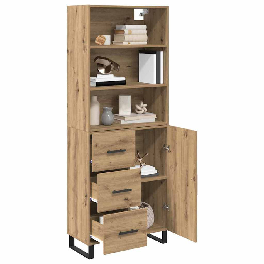 Hoge kast met lade Artisan Eiken 69,5 x 34 x 180 cm