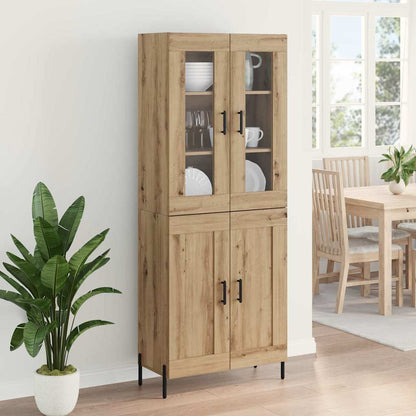 Highboard Artisan Eiken 69,5 x 34 x 180 cm Bewerkt hout