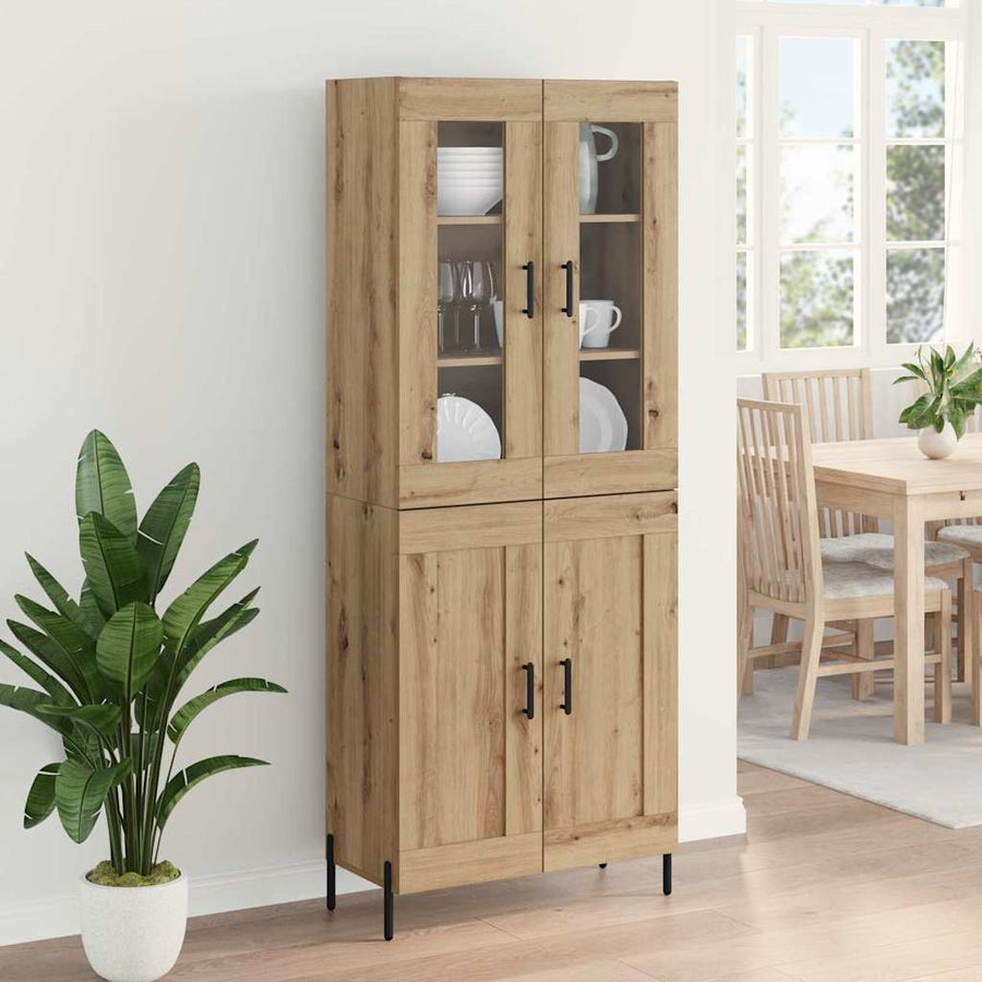 Highboard Artisan Eiken 69,5 x 34 x 180 cm Bewerkt hout