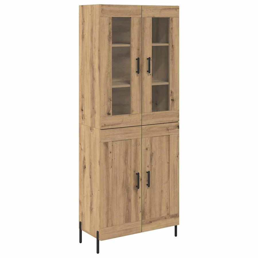 Highboard Artisan Eiken 69,5 x 34 x 180 cm Bewerkt hout