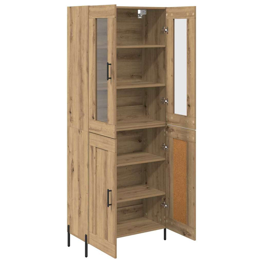 Highboard Artisan Eiken 69,5 x 34 x 180 cm Bewerkt hout