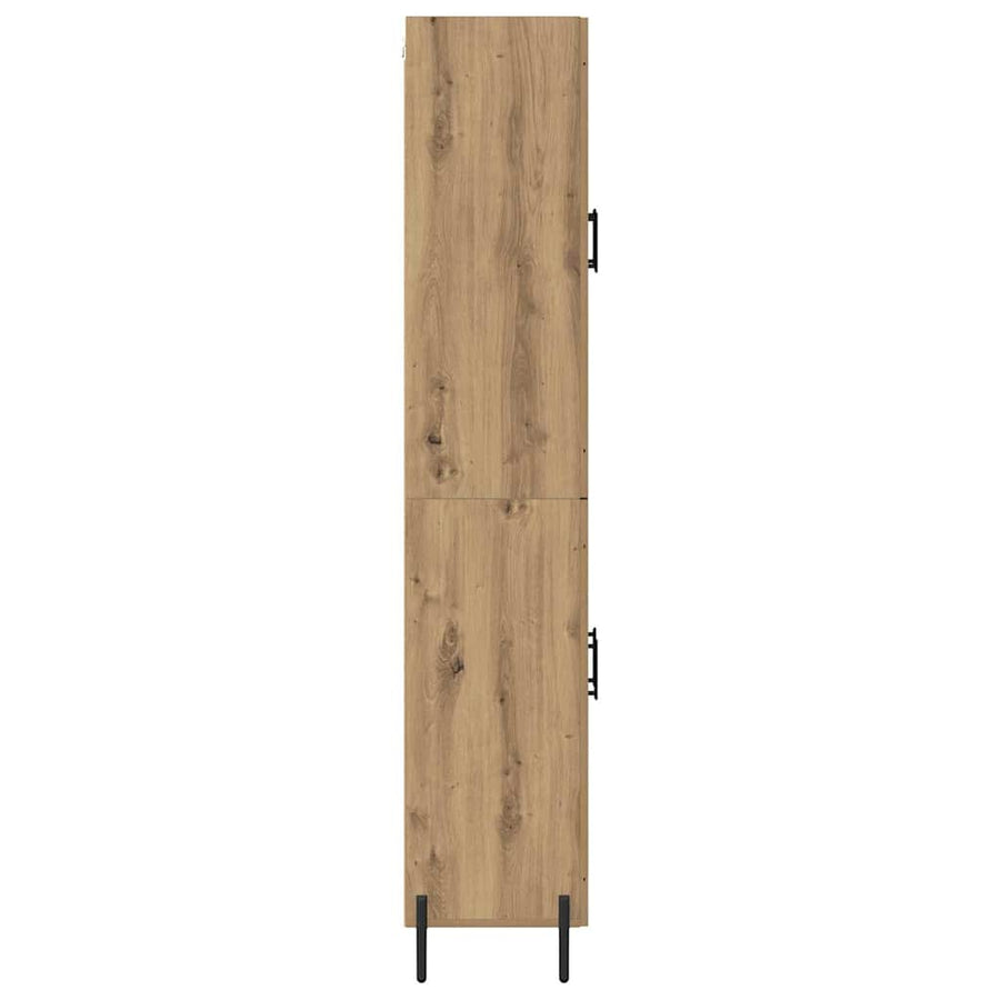 Highboard Artisan Eiken 69,5 x 34 x 180 cm Bewerkt hout