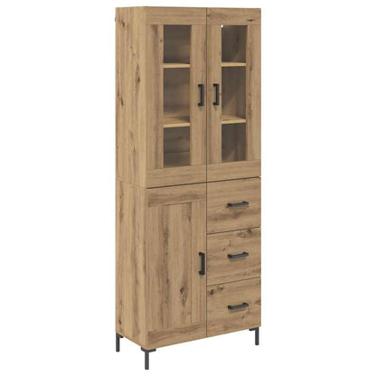 Hoge kast 2 pcs Artisan Eiken 69,5 x 34 x 180 cm Bewerkt hout