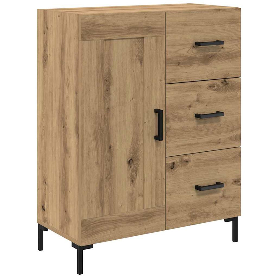 Hoge kast 2 pcs Artisan Eiken 69,5 x 34 x 180 cm Bewerkt hout