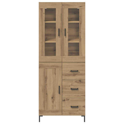 Hoge kast 2 pcs Artisan Eiken 69,5 x 34 x 180 cm Bewerkt hout