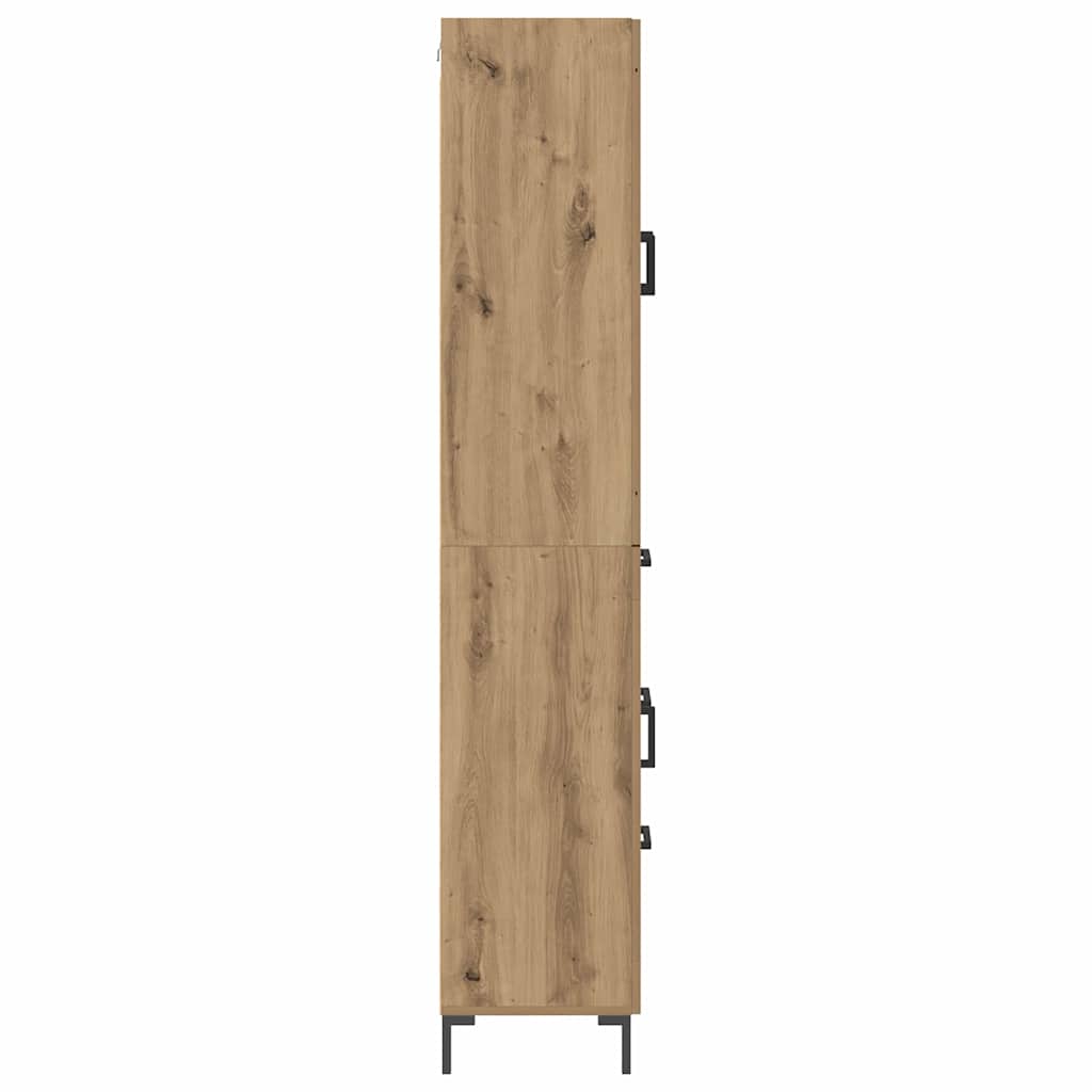 Hoge kast 2 pcs Artisan Eiken 69,5 x 34 x 180 cm Bewerkt hout