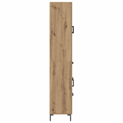 Hoge kast 2 pcs Artisan Eiken 69,5 x 34 x 180 cm Bewerkt hout