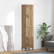 Hoge kast 69,5x34x180 cm bewerkt hout