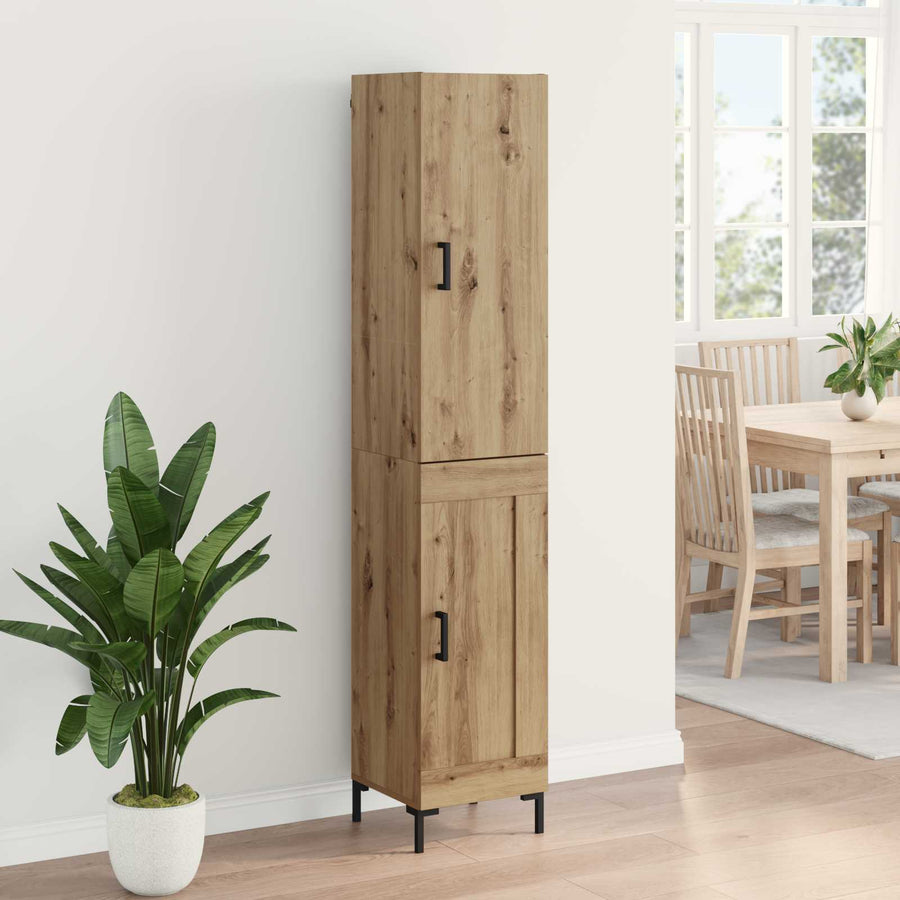 Hoge kast Artisan Eiken 69,5 x 34 x 180 cm Bewerkt hout