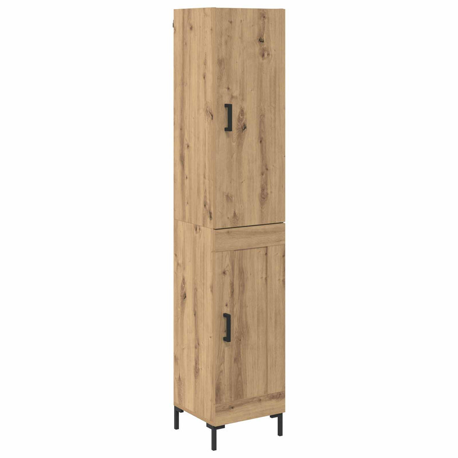 Hoge kast Artisan Eiken 69,5 x 34 x 180 cm Bewerkt hout