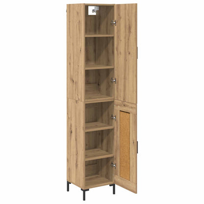 Hoge kast Artisan Eiken 69,5 x 34 x 180 cm Bewerkt hout