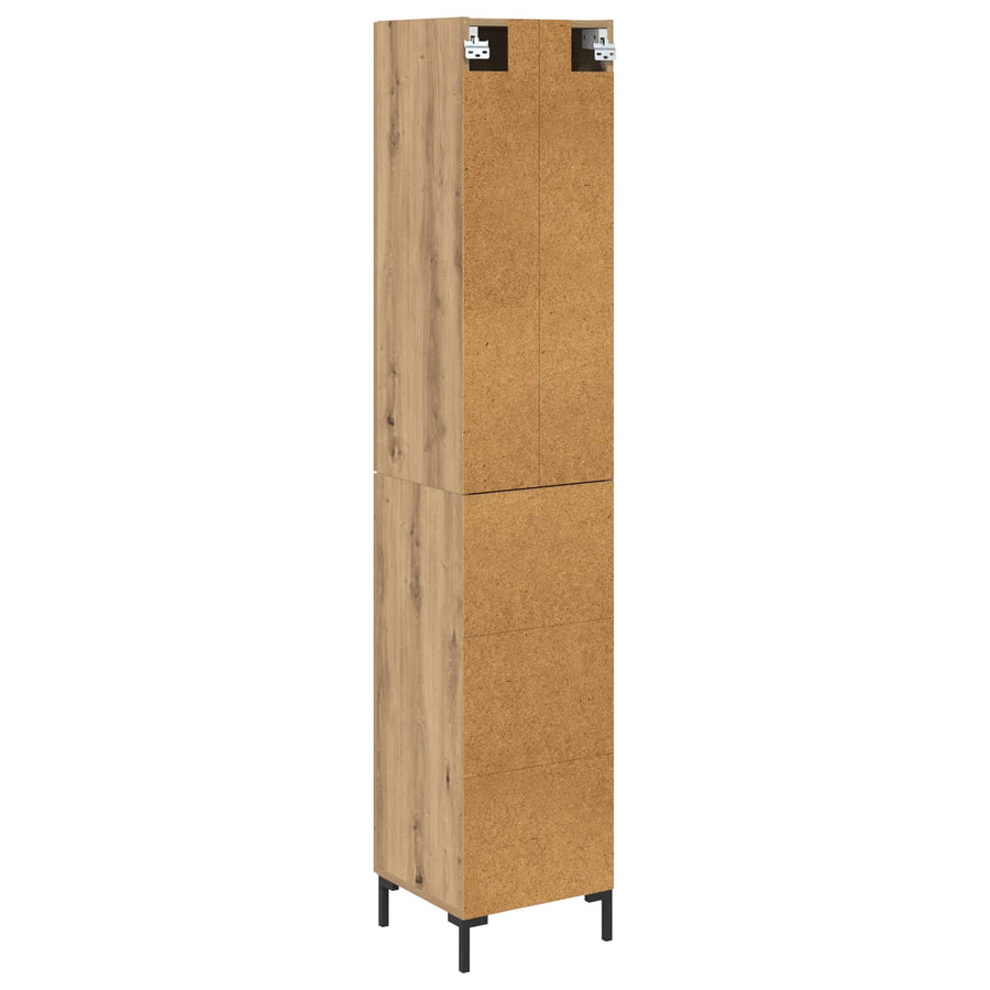 Hoge kast Artisan Eiken 69,5 x 34 x 180 cm Bewerkt hout