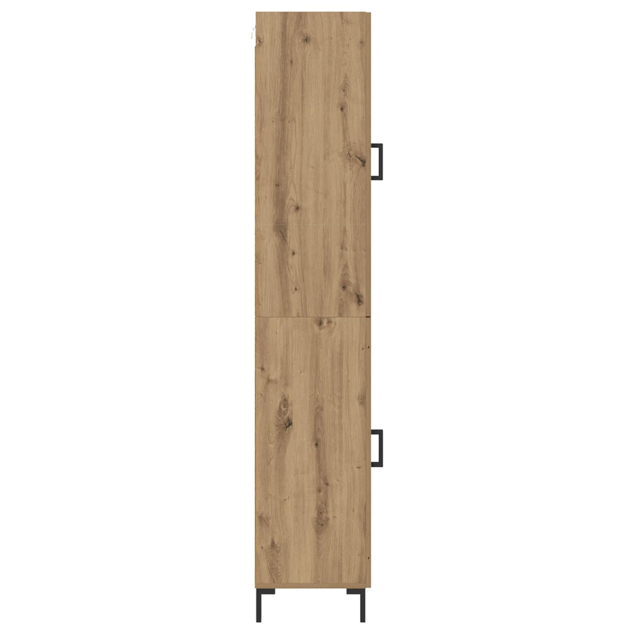 Hoge kast Artisan Eiken 69,5 x 34 x 180 cm Bewerkt hout