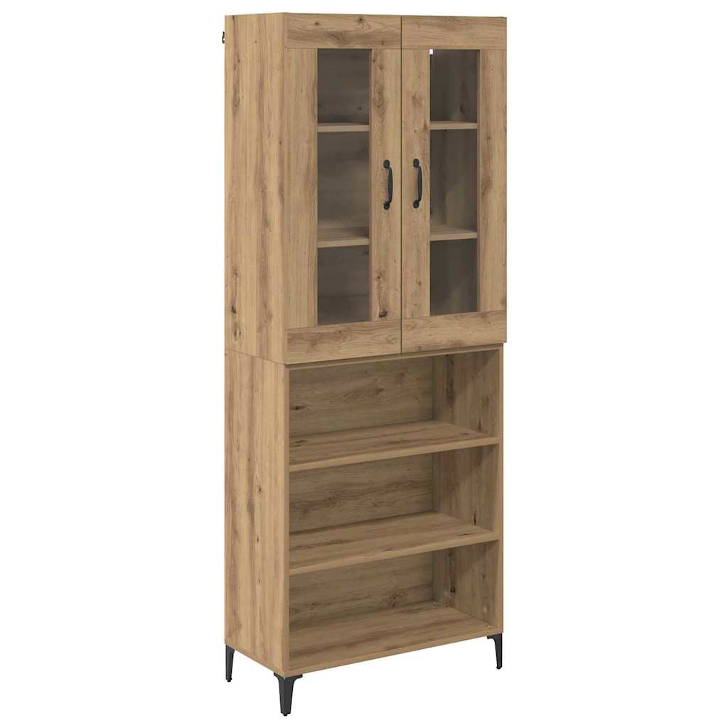 Highboard Artisan Eiken 69,5 x 34 x 180 cm Bewerkt hout