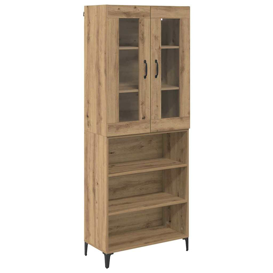 Highboard Artisan Eiken 69,5 x 34 x 180 cm Bewerkt hout